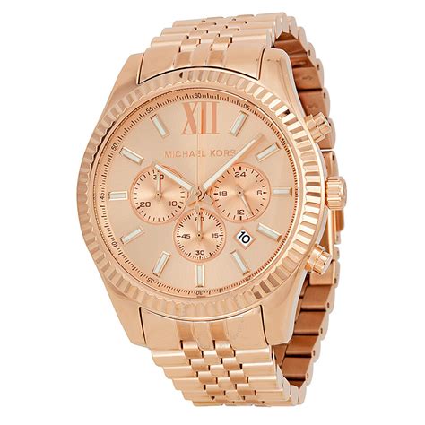 michael kors chronograph rose|Michael Kors lexington chronograph watch.